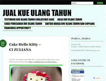 Tablet Screenshot of coklatchiccake.com